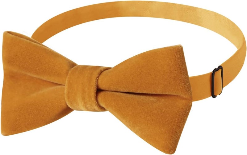 PACGOTH Store Pre-Tied Velvet Bow Ties for Toddlers - Solid, Adjustable Child Bow Ties With Gift Box - Image 4